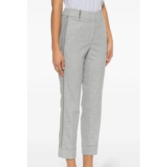 Peserico Bead Embellished Trousers NWT Sz. 38 (US 2) - Picture 1 of 16